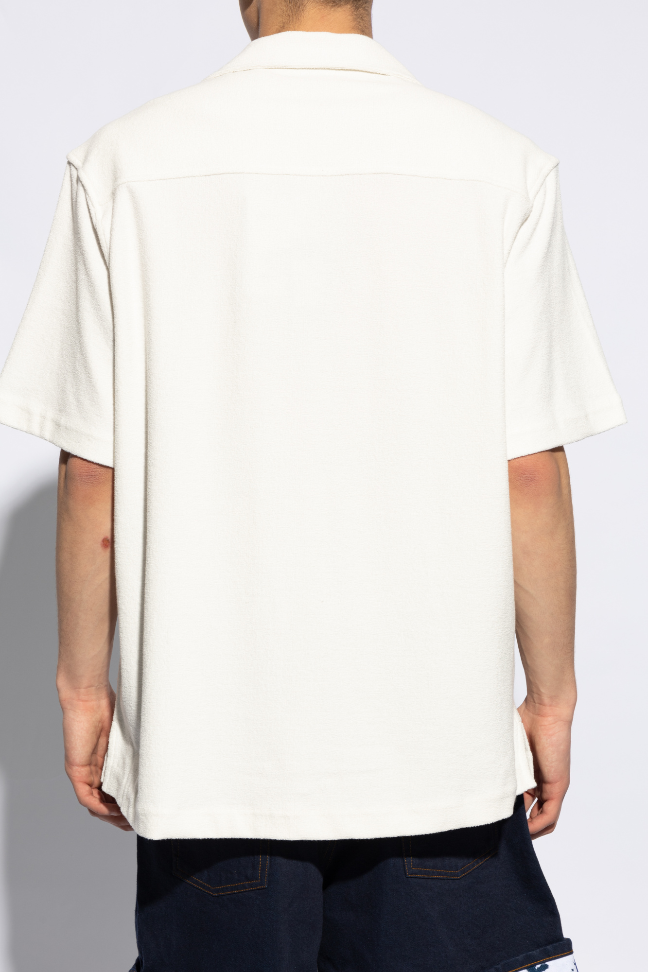 Burberry white short sleeve shirt hotsell